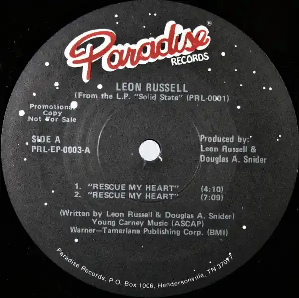 12″ Single Leon Russell – Rescue My Heart