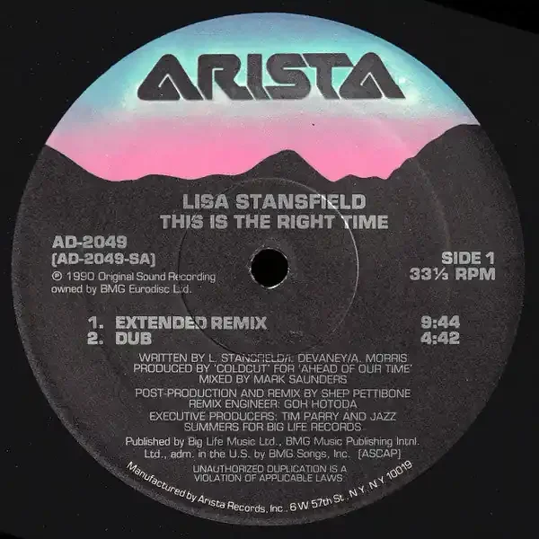 12″ Single Lisa Stansfield – This Is The Right Time