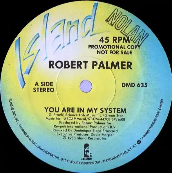 12″ Single Robert Palmer – You Are In My System