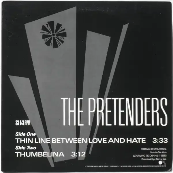 12″ Single The Pretenders – Thin Line Between Love And Hate