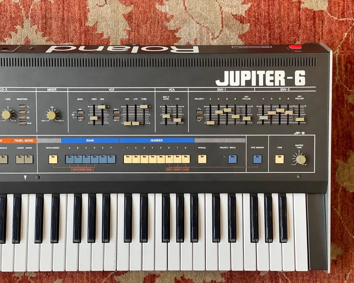 1983 Roland Jupiter 6 Polyphonic Analogue Synthesizer with EPS Flight
