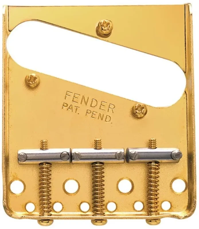 3-Saddle American Vintage Telecaster® Bridge Assembly (Gold)