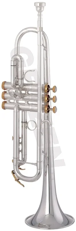3001 Getzen Bb Artist Custom Trumpet – Bright silver plate