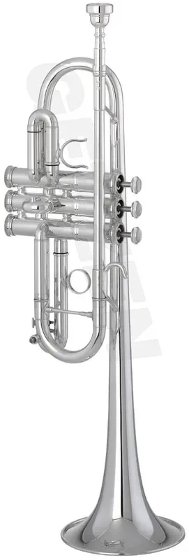 3072S Getzen C Custom Series Trumpet – Bright silver plate finish