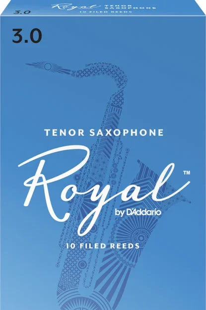 4Sound. Royal by D’Addario Tenor Sax Reeds, Strength 3, 10-pack