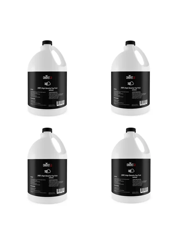4x CHAUVET DJ HDF High Density Fog Fluid Gallon