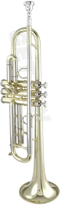 590S-S Getzen Bb Capri Series Trumpet – Bright silver plate finish
