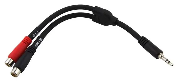 6 Y Cable, Stereo 3.5MM(M)-Dual RCA(F)– At Large Inc.® Musical Instruments & Pro Audio