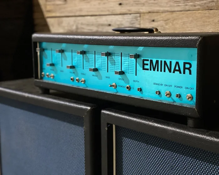 ’70s Eminar 100 Watt Amplifier w/ 2 x Matching Cabinets