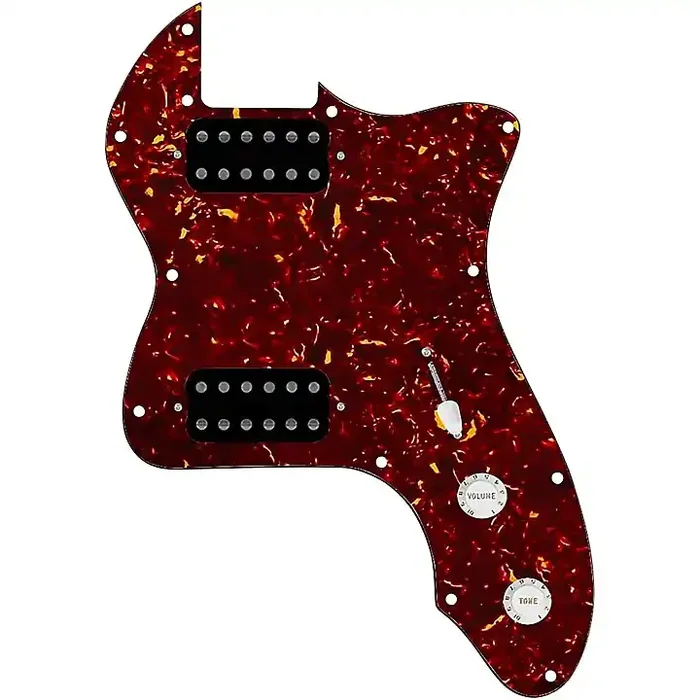 920D Custom 72 Thinline Tele Loaded Pickguard With Uncovered Cool Kids Humbuckers & White Knobs Tortoise Guitar Center