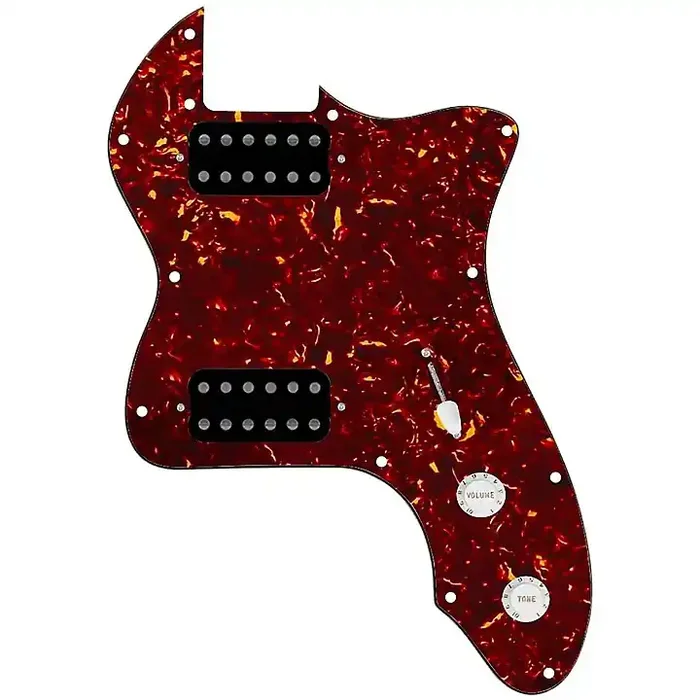 920D Custom ‘72 Thinline Tele Loaded Pickguard With Uncovered Smoothie Humbuckers & White Knobs Tortoise Guitar Center