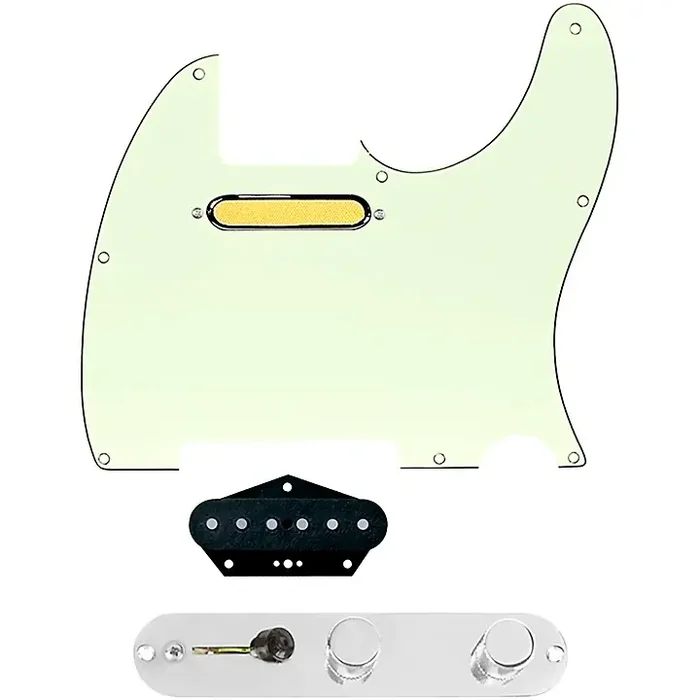 920D Custom Gold Foil Loaded Pickguard for Tele With T3W-C Control Plate Mint Green Guitar Center