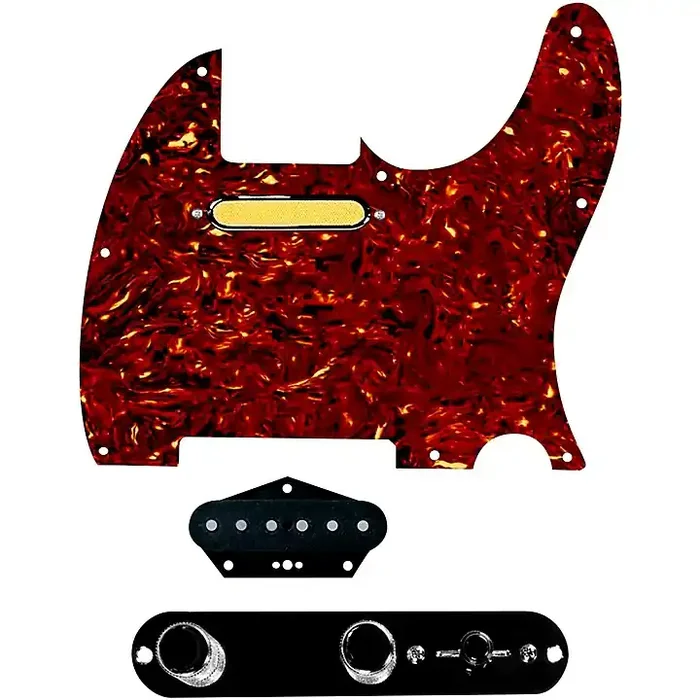 920D Custom Gold Foil Loaded Pickguard for Tele With T3W-REV-B Control Plate Tortoise Guitar Center