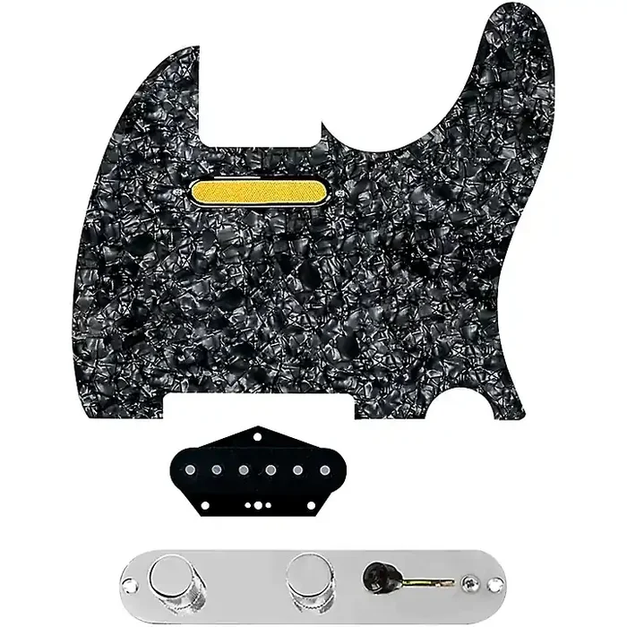 920D Custom Gold Foil Loaded Pickguard for Tele With T3W-REV-C Control Plate Black Pearl Guitar Center