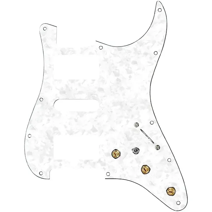 920D Custom HSH Pre-Wired Pickguard for Strat With S5W-HSH Wiring Harness White Pearl Guitar Center