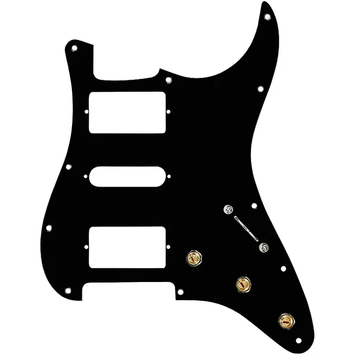 920D Custom HSH Pre-Wired Pickguard for Strat With S7W-HSH-PP Wiring Harness Black