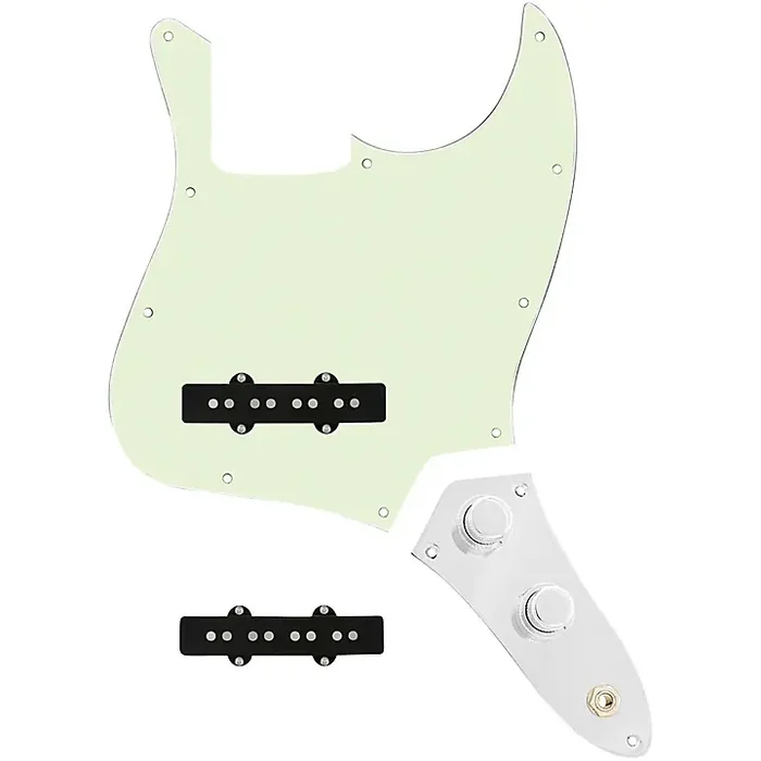920D Custom Jazz Bass Loaded Pickguard With Groove (Modern) Pickups and JB-CON-C Wiring Harness Mint Green Guitar Center
