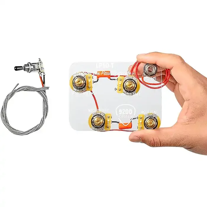 920D Custom Les Paul Upgraded Wiring Harness With Long Shafts and Pre-Wired 3-Way Switchcraft Pickup Selector Guitar Center