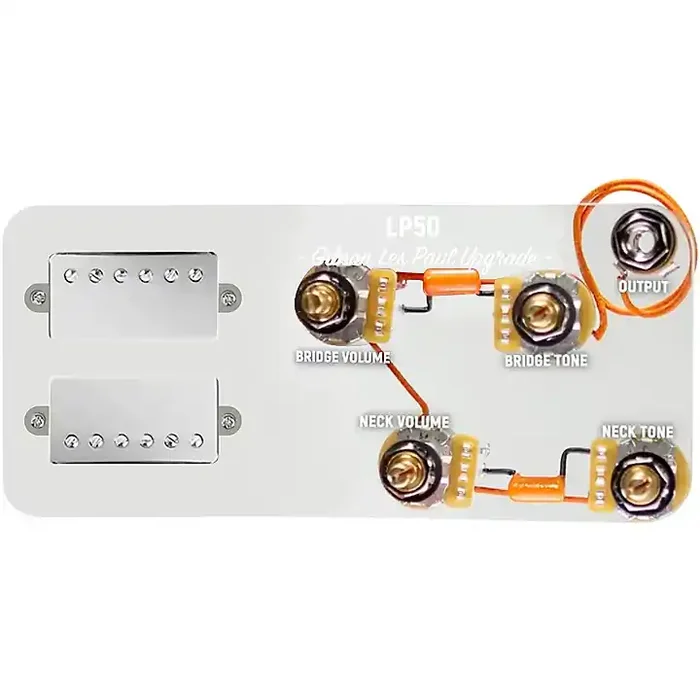 920D Custom Nickel Cool Kids Humbuckers & LP50-SPLIT Wiring Harness Combo Kit Guitar Center
