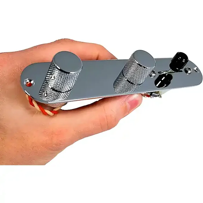 920D Custom Tele Chrome Reversed Control Plate Upgrade With Knobs Forward Guitar Center