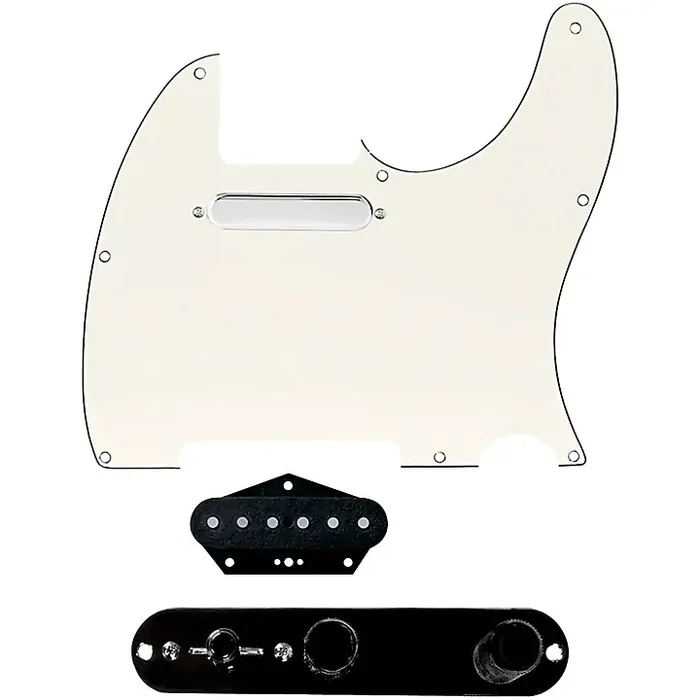 920D Custom Texas Grit Loaded Pickguard for Tele With T3W-B Control Plate Parchment Guitar Center