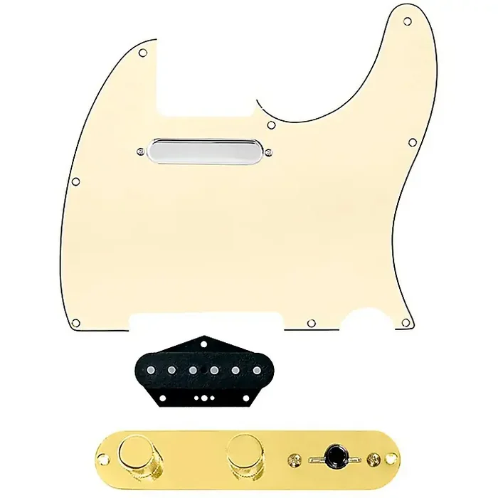 920D Custom Texas Grit Loaded Pickguard for Tele With T3W-REV-G Control Plate Aged White Guitar Center