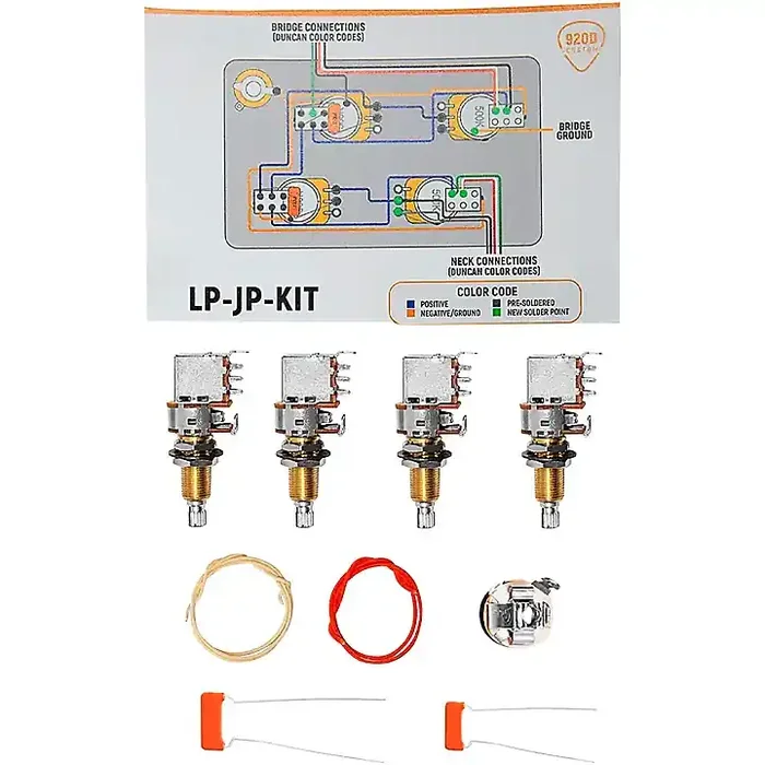 920D Custom Upgraded Les Paul Modification Wiring Kit With 500K Pots Guitar Center