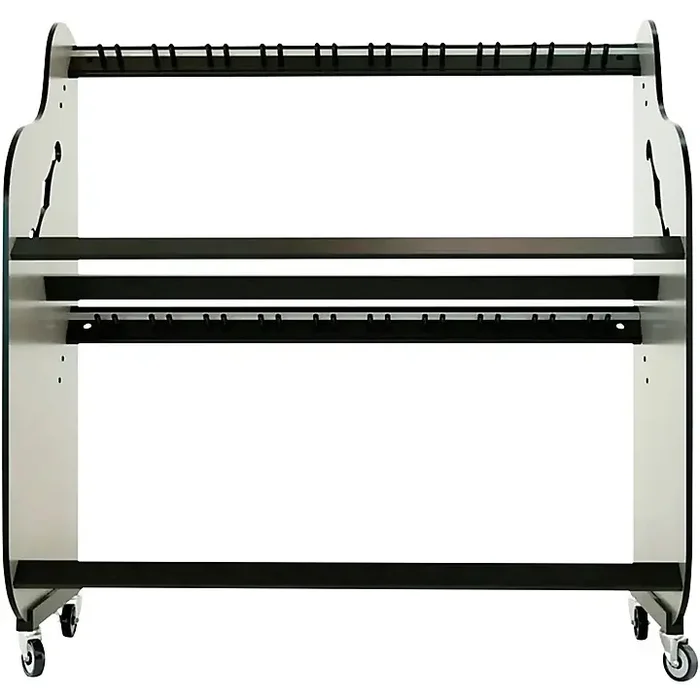 A&S Crafted Products Band Room Double-Stack Guitar Shelf Rack 69.5 x 68.375 x 30.25 in. Guitar Center
