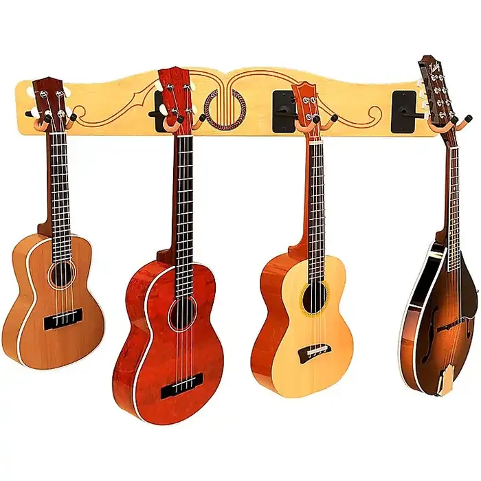 A&S Crafted Products Pro-File Wall Mounted Ukulele & Mandolin Hanger Guitar Center