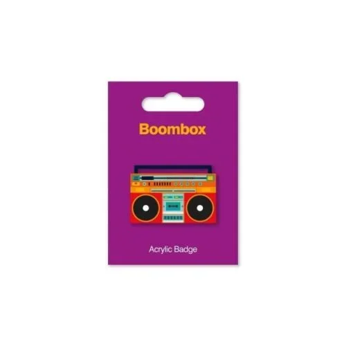 Acrylic Badge – Boombox