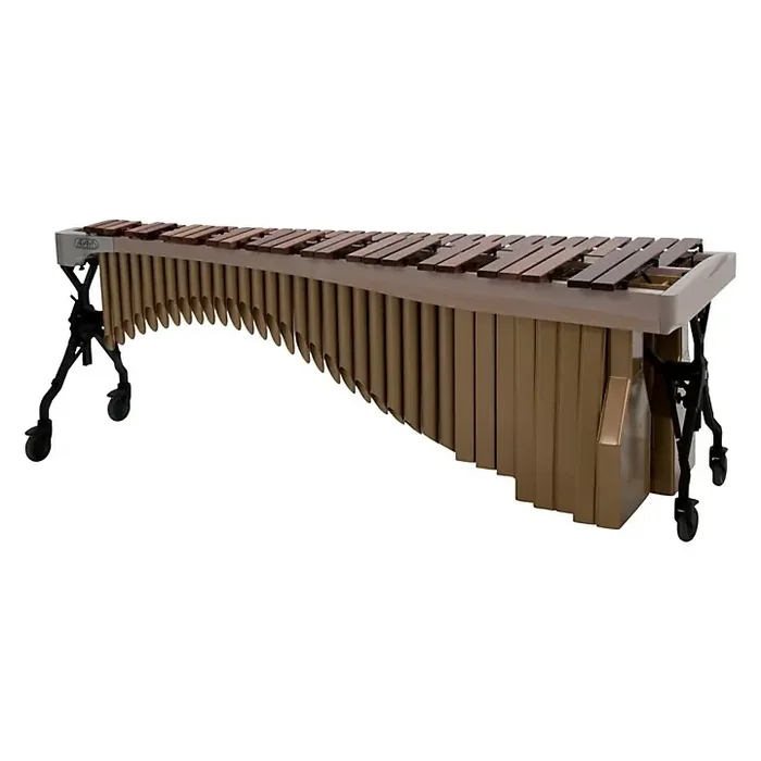 Adams Alpha Series 4.3 Octave Rosewood Marimba with White Wash Rails Satin Gold Resonators Guitar Center