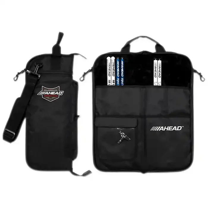 Ahead Deluxe Stick Case Black with Black Trim Plush interior Guitar Center