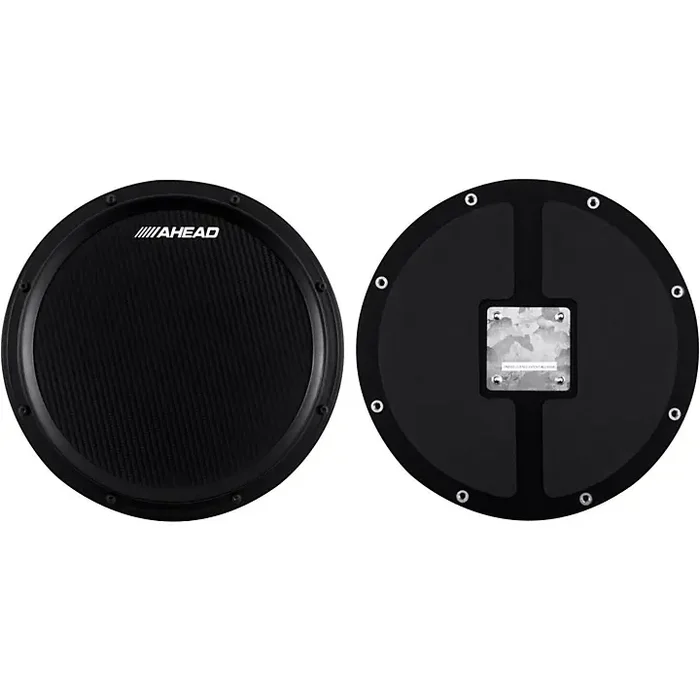 Ahead S-Hoop Marching Practice Pad with Snare Sound Black, Black 14 in. Guitar Center