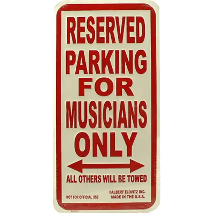 AIM Musicians Only Metal Sign Guitar Center