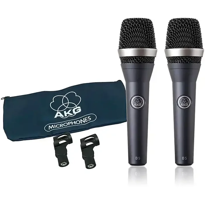 AKG D5 Supercardioid Handheld Dynamic Microphone (2-Pack) Guitar Center