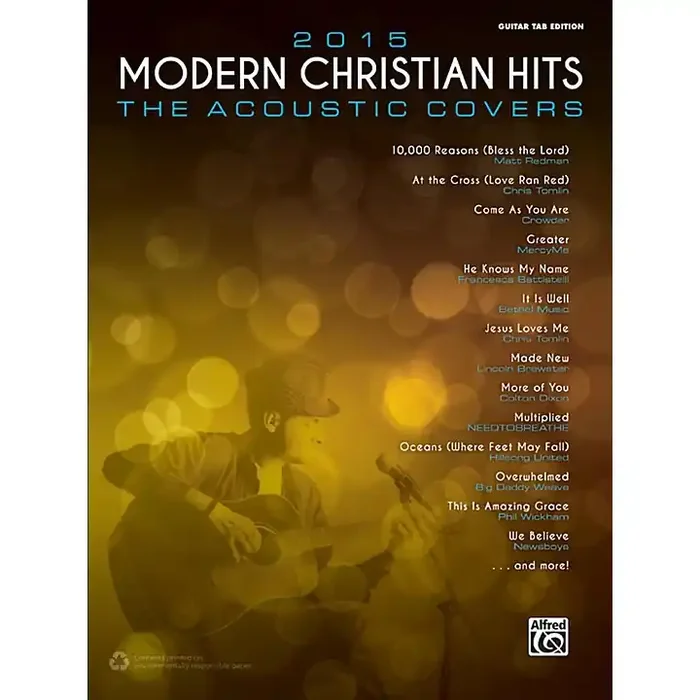 Alfred 2015 Modern Christian Hits The Acoustic Covers – Guitar TAB Edition Songbook Guitar Center