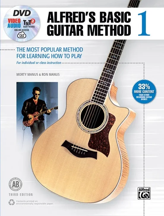 Alfred’s Basic Guitar Method 1 (Third Edition) with DVD & Online Audio