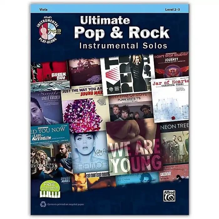 Alfred Ultimate Pop & Rock Instrumental Solos for Strings Viola (Book/CD) Guitar Center