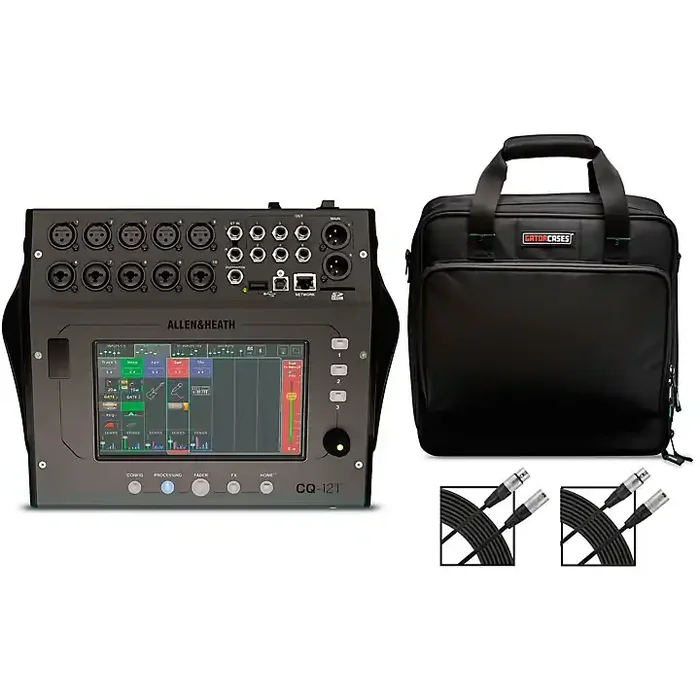 Allen & Heath CQ-12T Digital Mixer With Gator Mixer Bag and Cables Guitar Center