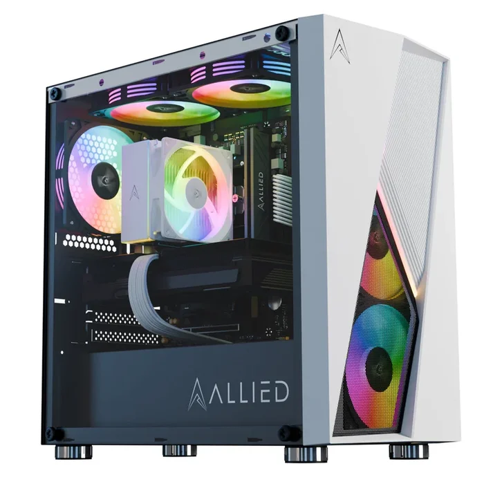 Allied Stinger RX 7600 | Ryzen 5 5500 Desktop Gaming PC (White)