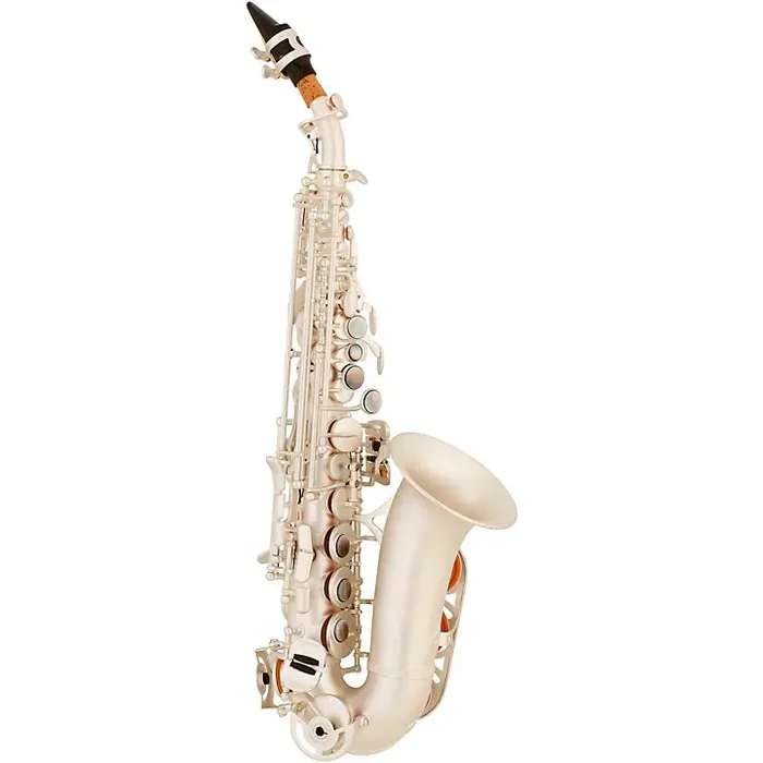 Allora ASPS-550 Paris Series Curved Soprano Sax Silver Matte Silver Matte Keys Guitar Center