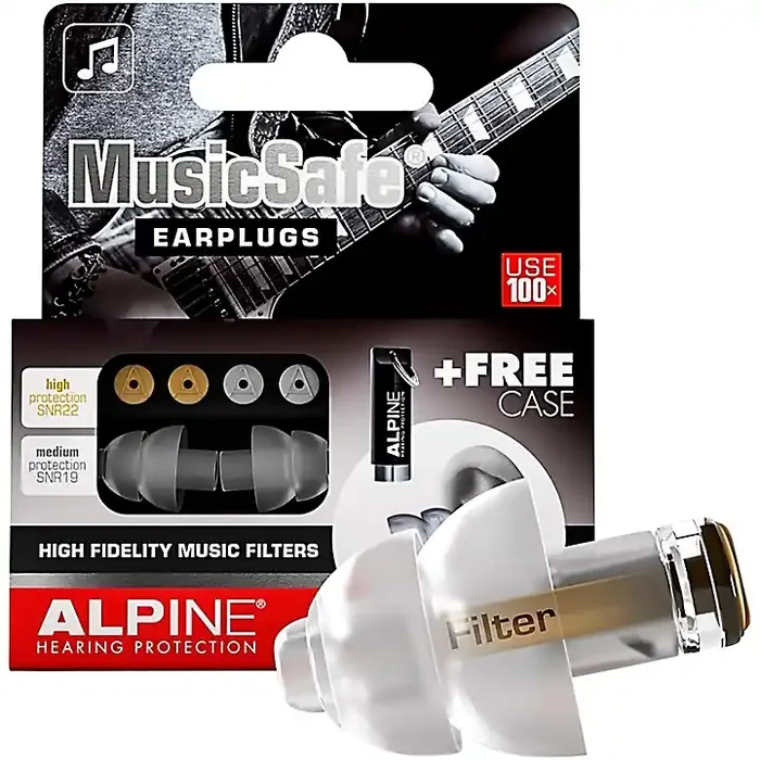 Alpine Hearing Protection MusicSafe Classic Earplugs Guitar Center
