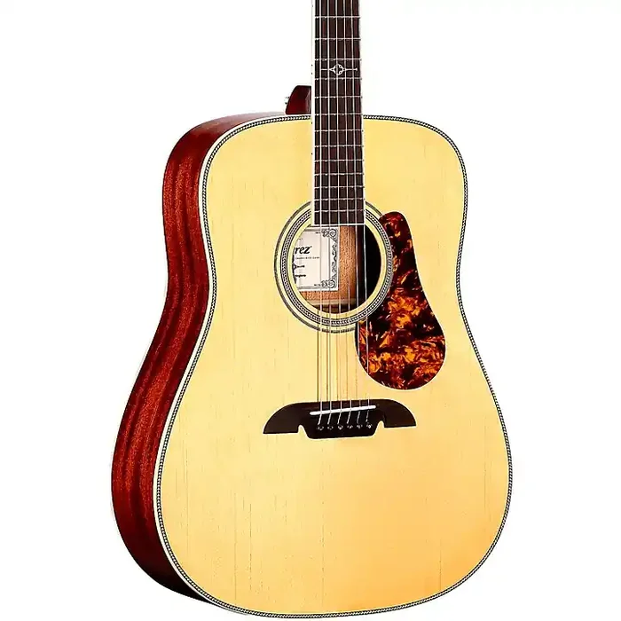 Alvarez MD60E Herringbone Dreadnought Acoustic-Electric Guitar Natural Guitar Center