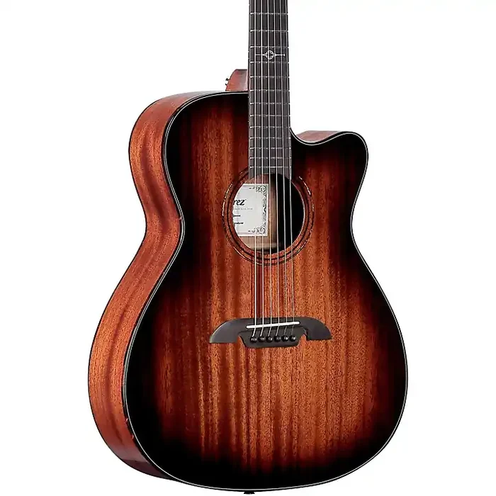 Alvarez MF66CE Folk-OM Acoustic-Electric Guitar Shadow Burst Guitar Center