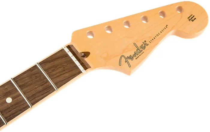 American Channel Bound Stratocaster® Neck, 21 Medium Jumbo Frets – Rosewood