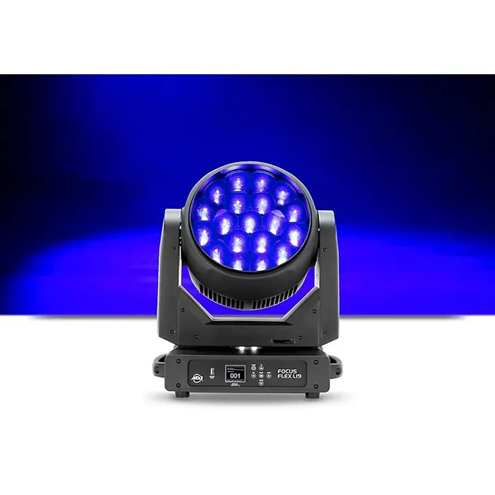 American DJ Focus Flex L19 760W LED Moving Head Light Black Guitar Center