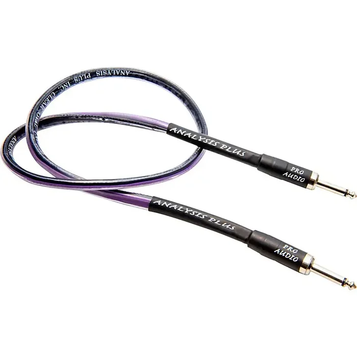 Analysis Plus Clear Oval Speaker Cable with 1/4″ Straight to Straight 18 in. Guitar Center
