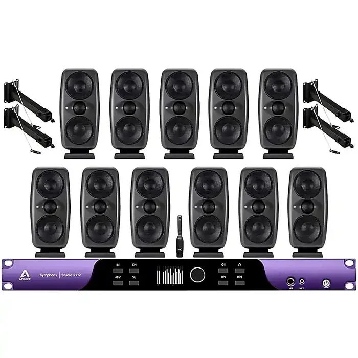 Apogee Symphony Studio 2×12 Interface and IK Multimedia iLoud MTM MKII Immersive Bundle Guitar Center