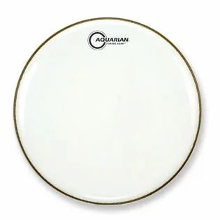 Aquarian 14″ Classic Clear White Video Gloss Resonant Drum Head