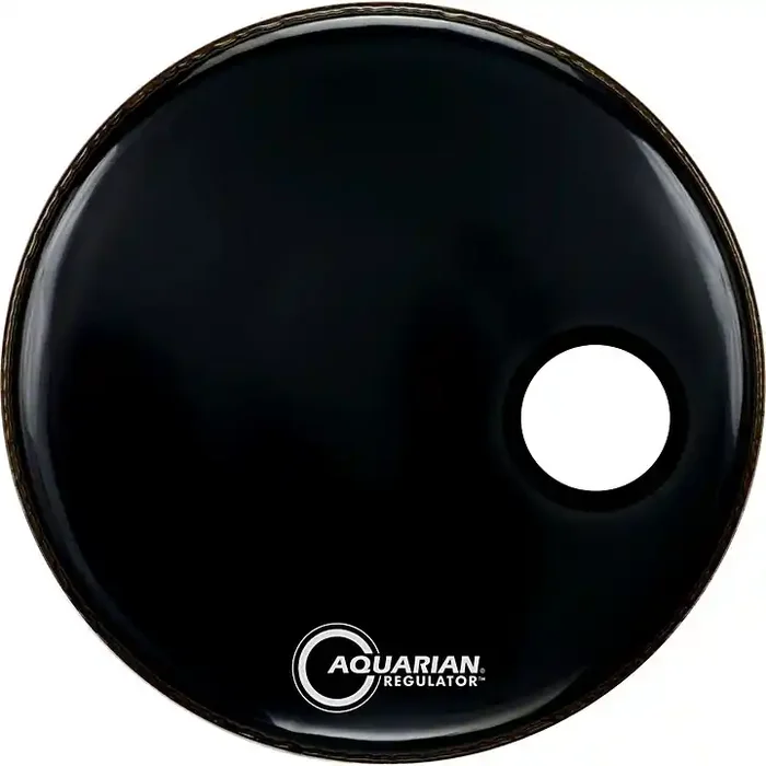 Aquarian Regulator Black Resonant Kick Drum Head Black 24 in. Guitar Center